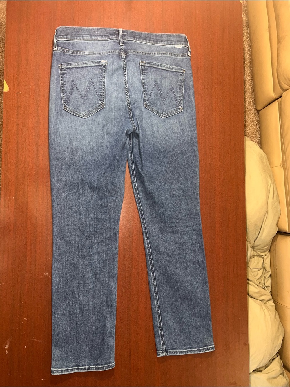 Mother The Mid Rise Dazzler Ankle Jeans Healing Jar Wash Blue - Picture 7 of 7